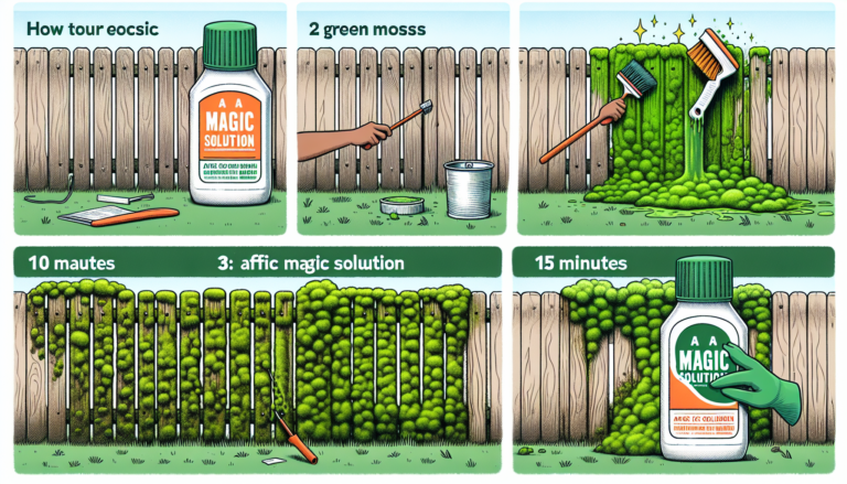 Comment éliminer la mousse verte de votre clôture en 15 minutes avec ce produit bon marché ?